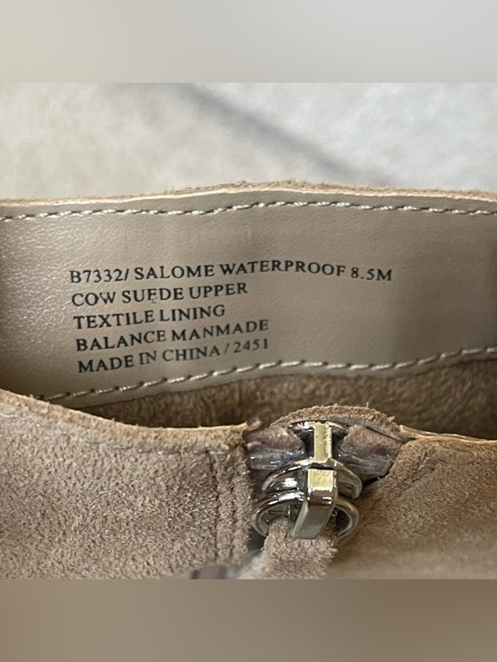 Blondo Salome Waterproof Taupe Suede Block Heel Ankle Boot Sz 8.5 Quiet Luxury - Picture 8 of 13